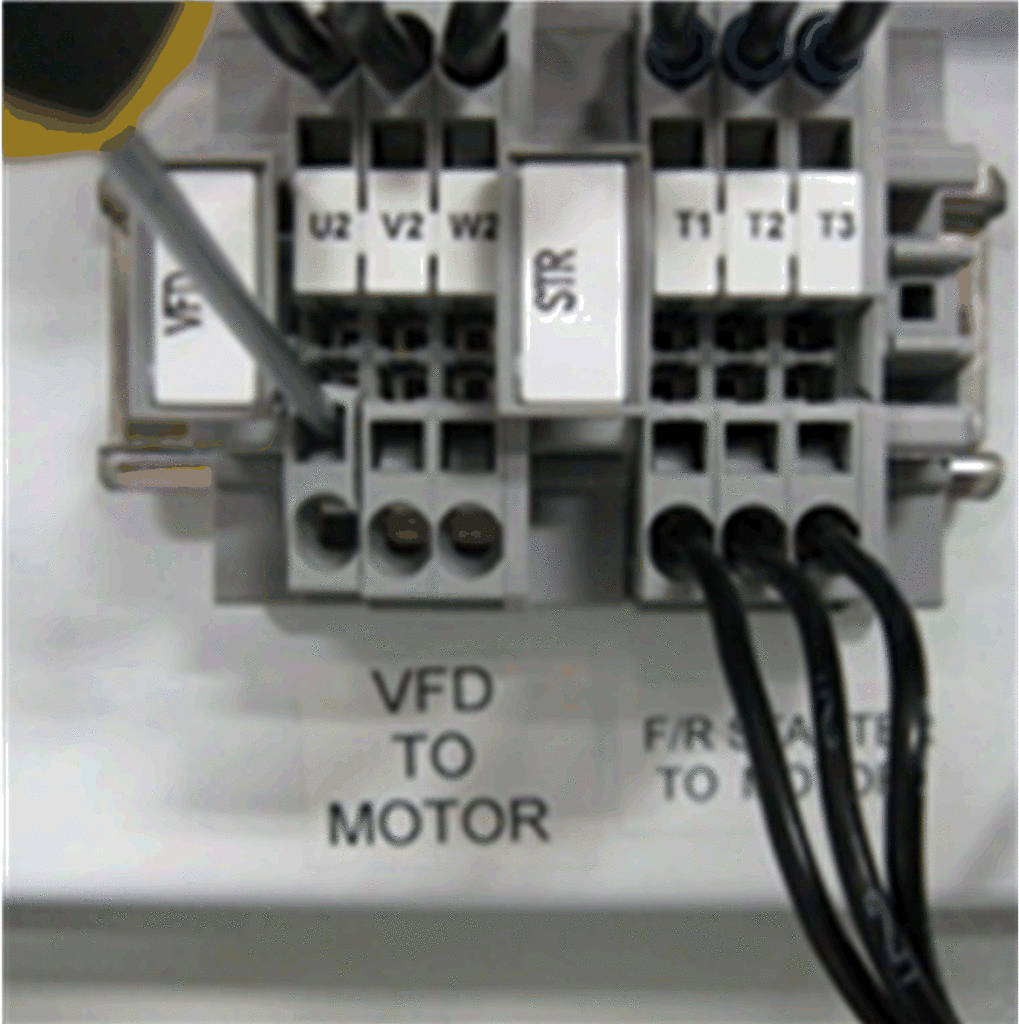 Figure 10- Three Phase Motor Wiring - Control Panel