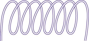 A coil (winding of wire) is the basis of an inductor.