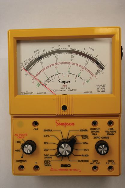 Typical analog multimeter