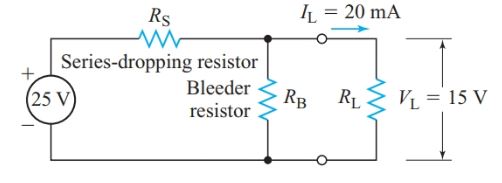 Voltage divider with a bleeder resistor