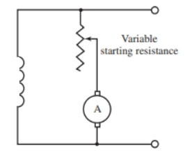 Simplified motor starting circuit