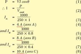 power factor calculation example