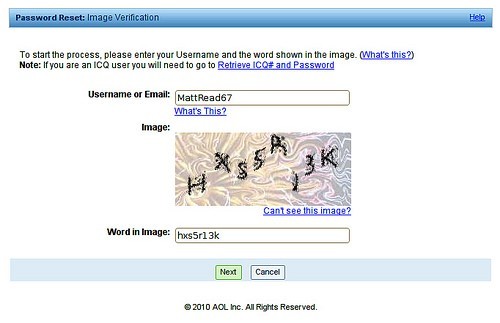 Figure 4 CAPTCHA Example