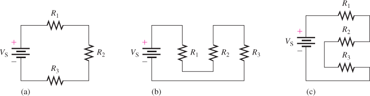 Series Resistive Circuit Drawn Three Ways