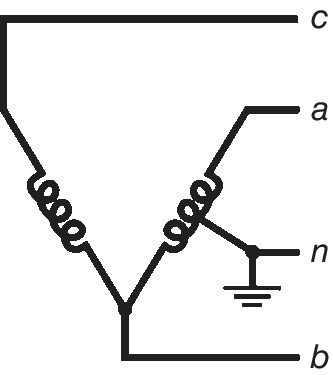 Open delta configuration from two single‐phase transformers : low voltage