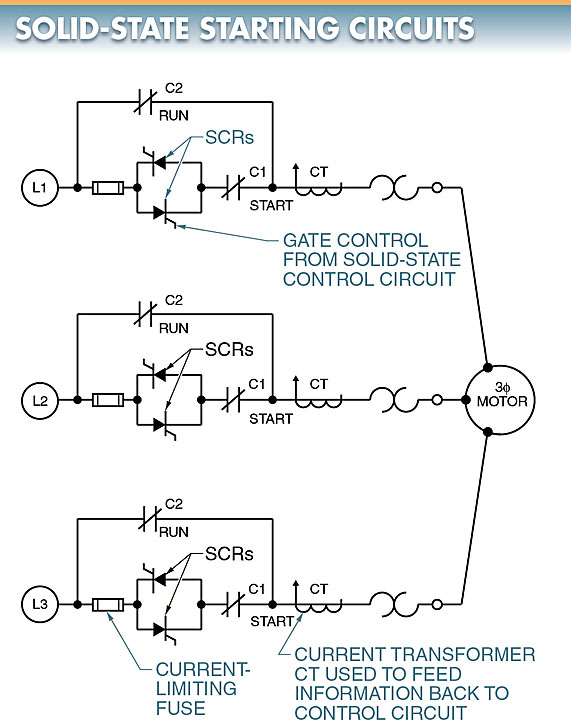 solid state starting circuit
