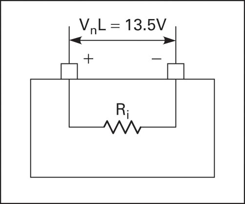 Batteries voltage at no load