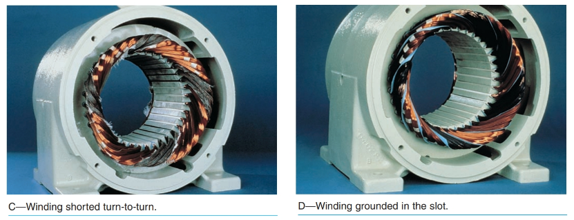 burnt Electric Motor Windings