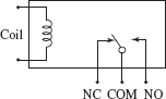 Schematic of a single-channel relay