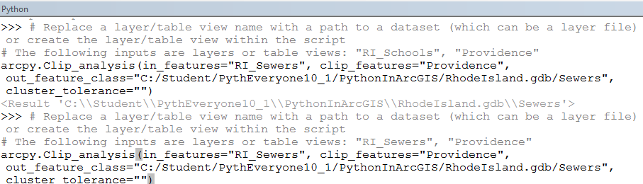 Figure 7 Python code generated by executed tool