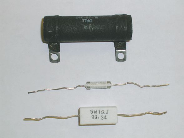 Wire-wound resistor.