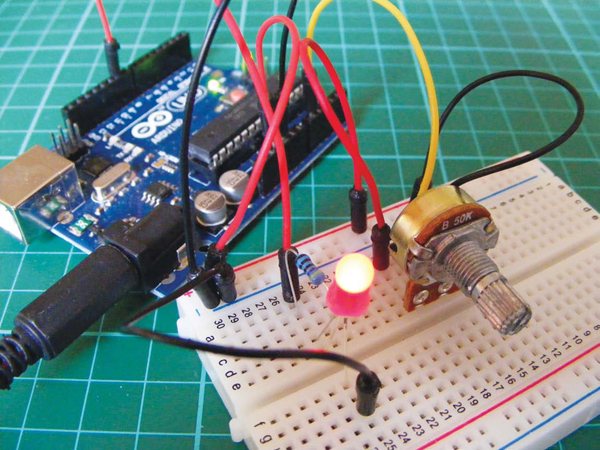 Create a Dimmer Switch to Control LED Brightness Using Arduino 